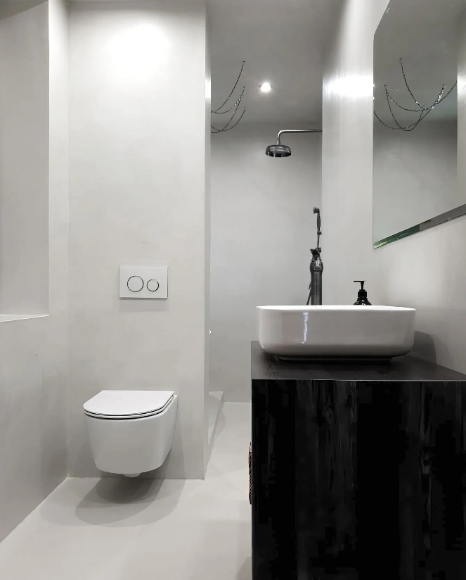 Miicrocement in bathroom